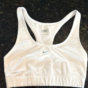 NIKE White Sports Bra - Size S